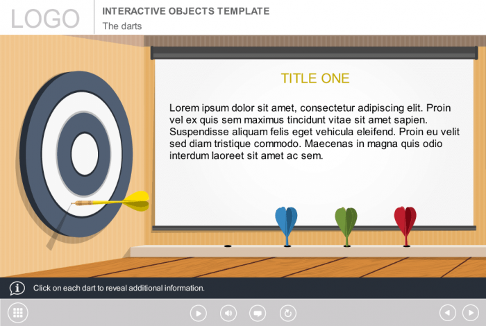 Whiteboard with Course Information — eLearning Storyline Template