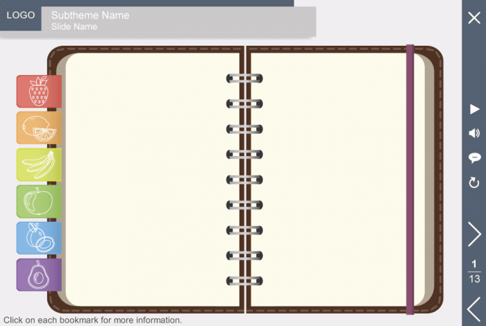 Notebook With Variegated Tabs — Storyline Template-0