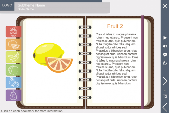 Fruit Information — eLearning Template