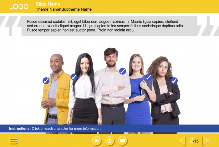 Presentation Of Business People — Download eLearning Template for Storyline