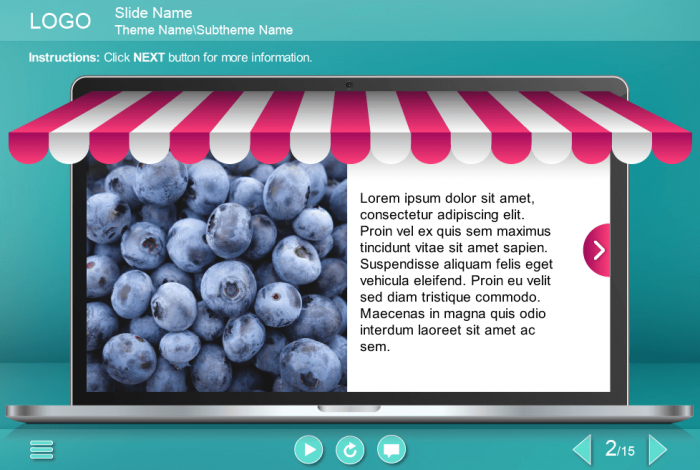 Text + Image Slide — eLearning Template