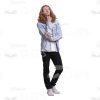 Long Haired Young Man's Top Poses Cutout Photo Pack-25040
