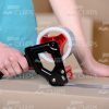 Woman's Hands Holding Adhesive Tape Stock Photo