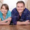 Young Couple Into New House Stock Photo