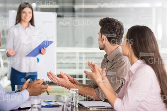 Audience Clapping Its Hands Stock Photo