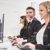 Call Center Operators At Work Stock Photo