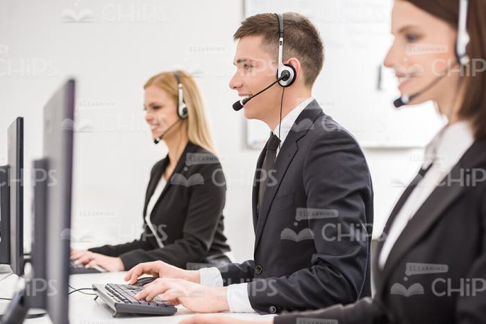 Presentable Young Man Working Stock Photo