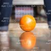 Bowling Ball On The Alley Stock Photo