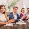 Young People Clapping Hands Stock Photo