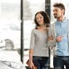 People Looking For New Car Stock Photo