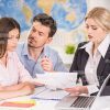 Slightly Disappointed Clients Stock Photo