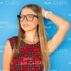 Thoughtful Girl Looking Into Distance And Holding Hand On Head Stock Photo