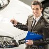Stock Photo of Insurance Broker Top View