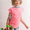 Nice Little Girl Carrying Skateboard Stock Photo