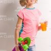 Smiling Little Girl With Skateboard And Juice Stock Photo