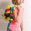 Nice Young Girl With Rollers Stock Photo
