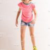 Pretty Girl Roller Skating Stock Photo