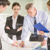 Architects Discussing Project Stock Photo