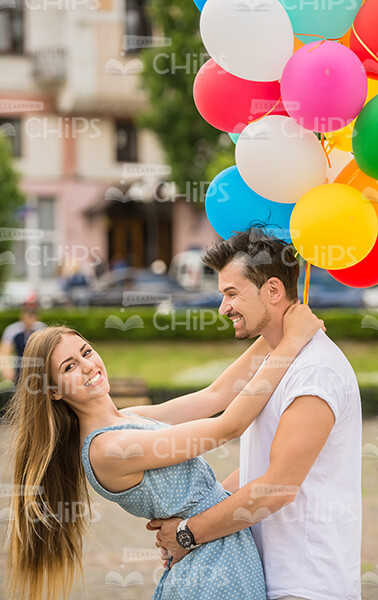 Young Couple Fooling Around Stock Photo