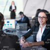 Young Woman At Work Stock Photo
