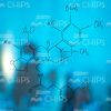 Chemical Formula On Blue Background Stock Photo
