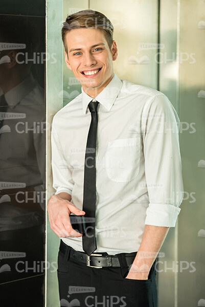 Handsome Young Business Man Stock Photo