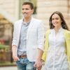 Young Couple Enjoys The Date Stock Photo