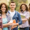 Modern Young Students Stock Photo