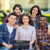 Nice People Studying Together Stock Photo