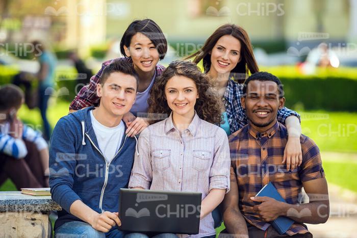 Nice People Studying Together Stock Photo