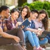 Several Students Involved In Learning Process Stock Photo