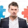 Creative Young Man Jigsaw Puzzle Stock Photo