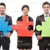 Young Business People With Big Jigsaw Pieces Stock Photo