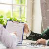 Handome Men With Clipboard Discussing Their Own Businesses Stock Photo