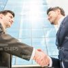 Two Businessmen SHaking Hands Stock Photo