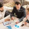 Business People Using Tablet Stock Photo