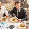 Three Handsome Business Persons Stock Photo