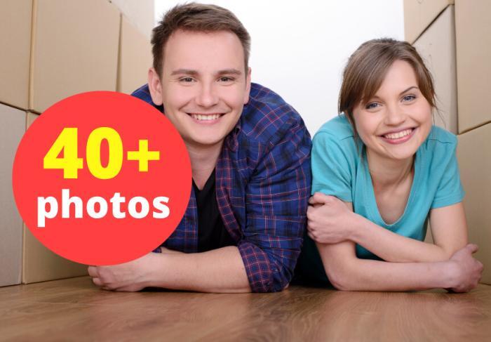 Young Couple Moving To New Apartment Stock Photo Pack-0