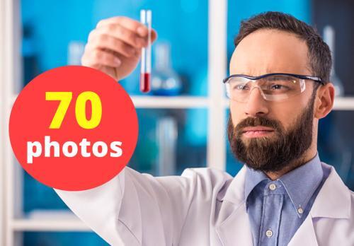 Researches Working At The Laboratory Stock Photo Pack-0