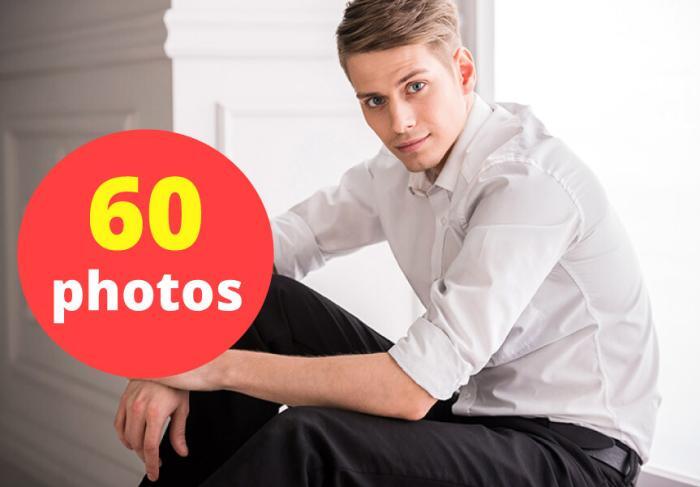 Stylish Young Man Posing For Camera Stock Photo Pack-0