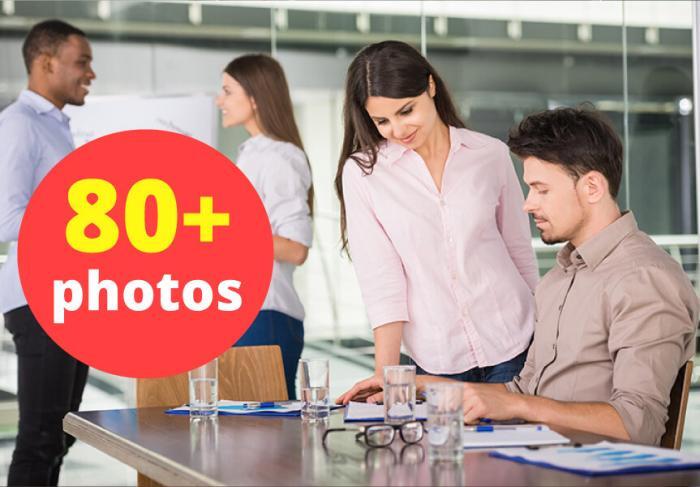 Group Of Young People On Training Session Stock Photo Pack-0