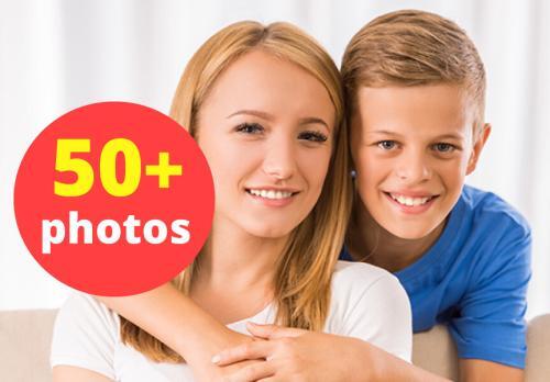 Young Family Spending Time Together Stock Photo Pack-0