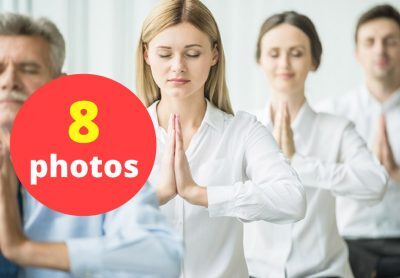 Business People Meditating Stock Photo Pack-0