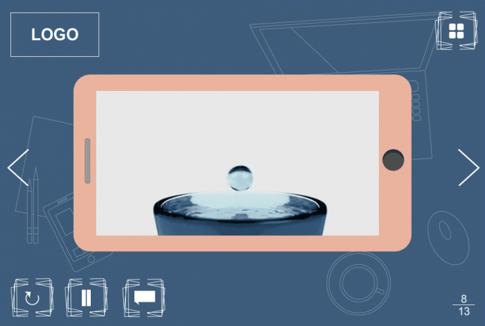 Slide With Video On Mobile Phone — eLearning Storyline Template