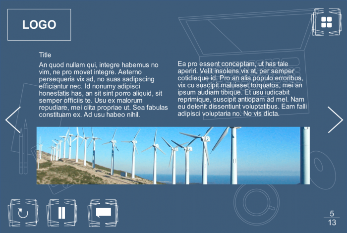 Text and Image Slide — eLearning Template