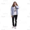 Long-Haired Young Man: The Complete Cutout Photo Pack-28928