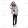 Long-Haired Young Man: The Complete Cutout Photo Pack-28951