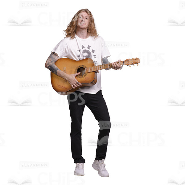 Long-Haired Young Man: The Complete Cutout Photo Pack-28963