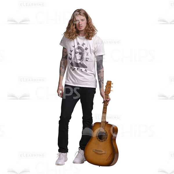 Long-Haired Young Man: The Complete Cutout Photo Pack-28972