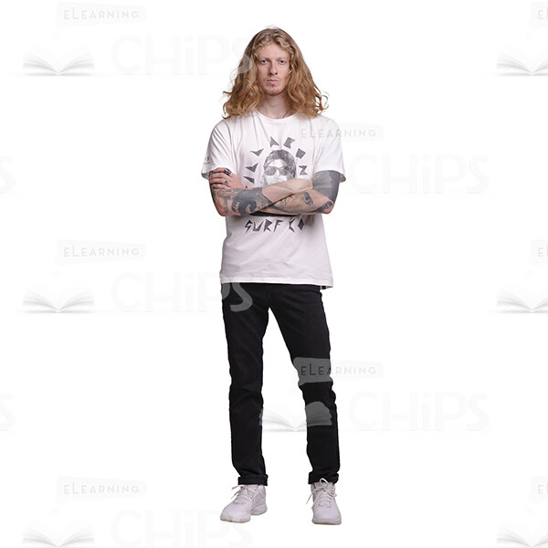 Long-Haired Young Man: The Complete Cutout Photo Pack-28976